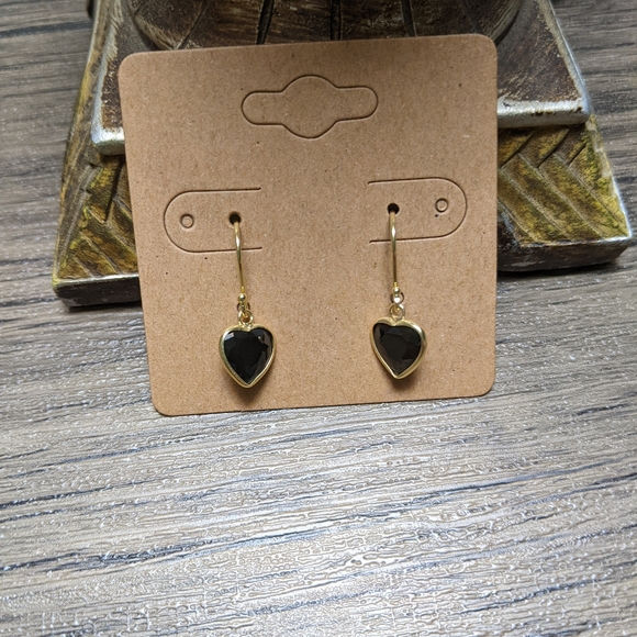 Heart Cubic Zirconia Earrings - Picture 3 of 3